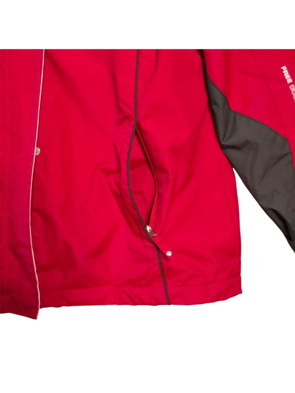 Vintage Free Country Radiance Ski Jacket Medium Red White Wave Colorblock - Picture 6 of 16